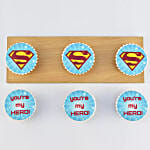 You Are My Hero Cupcakes