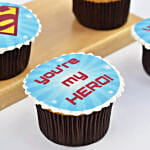 You Are My Hero Cupcakes