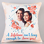 Loving You For A Lifetime Personalised Cushion