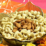 Dry Fruits And Diyas In A Platter