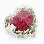 Forever Roses in Heart Shape Box