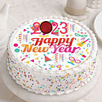 2023 Happy New Year Vanilla Cake