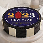 New Year 2023 Celebration Chocolate Cake
