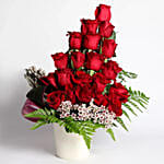 Forbidden Red Roses Arrangement