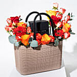 Flower Arrangement in Bag with Perfume