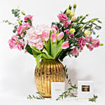 Flower Arrangement in Vase with Perfume