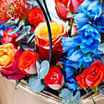 Flowers Arrangement with Chocolate Box