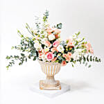 Mix Flower Arrangement with Teddy and Chocolate