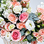 Mix Flower Arrangement with Teddy and Chocolate