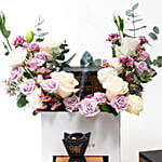 Mix Flower Arrangement in Box with Bukhoor