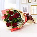 Beauty Of Love Bouquet- 6 Roses