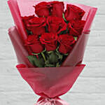 Bouquet Of 10 Lovely Red Roses
