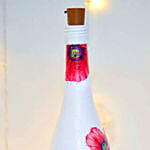 Choose Happiness Hand Painted Glass Bottle With Led