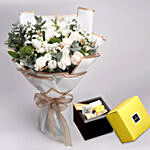 Delightful Bouquet of Mixed Flowers With Patchi Chocolates