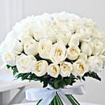 White Roses Bunch And Ferrero Rocher