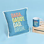 Fathers Day Cushion n Mug Combo