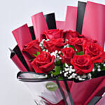 10 Red Roses Lovely Bouquet