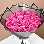 Bouquet of 20 Timeless Pink Roses