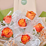 Bouquet Of Orange Roses QT