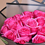 Eternal 20 Pink Fresh Roses Bouquet