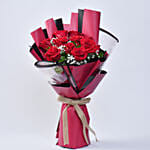 10 Red Roses Lovely Bouquet