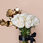 White Roses Bouquet QT