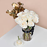 White Roses Bouquet QT