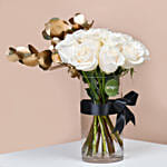 White Roses Bouquet QT