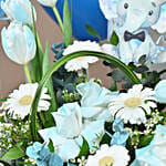 It's a Boy Flower Arrangement Combo Set