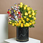 Roses Arrangement with Chocolate Delight