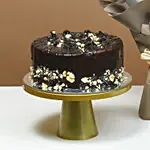 Blush Bouquet of Love with Chocolate Cake