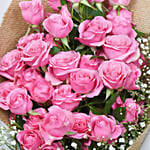 Blushing Beauty Roses and Cake Surprise