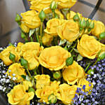 Golden Twilight Roses Cake Delight