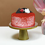 Loves Blushing Roses & Red Velvet Cake