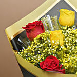 Passionate Sunshine Roses Bouquet