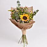 Ravishing Sunflower and Hypericum Bouquet