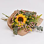Ravishing Sunflower and Hypericum Bouquet