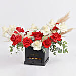 Red and White Roses Beauty Box