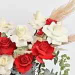 Red and White Roses Beauty Box