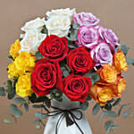 Mix Color Roses Arrangement