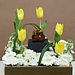 Tulips Arrangement with Solid Perfume