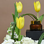 Tulips Arrangement with Solid Perfume