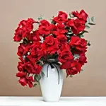 20 Red Roses in Ceramic Pot