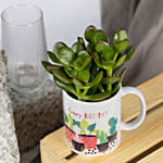 Crassula Plant Birthday Mug