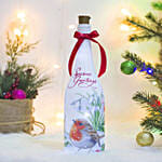 Xmas Glass Bottle with LED Light