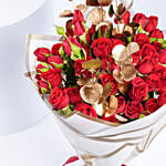 Beautiful Bouquet of Red Spray Roses