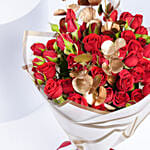 Beautiful Bouquet of Red Spray Roses