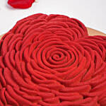 Bloomed Heart Chocolate Cake