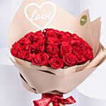Love Bouquet of 35 Red Roses