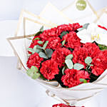Lovely Red Carnation Bouquet
